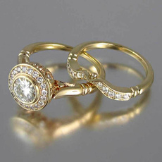 Sterling, Copper, DIAMOND, wedding ring