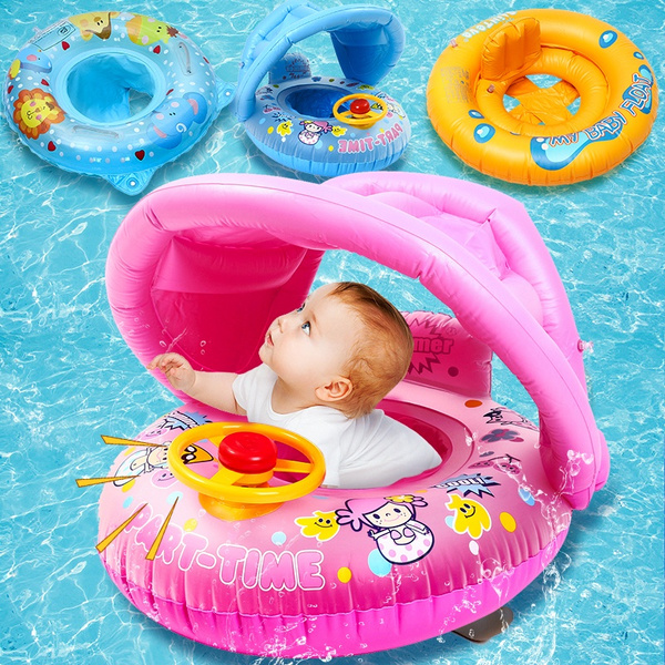 Baby Children Inflatable Pool Water Swim Toddler Safety Aid Float Seat Ring AZ