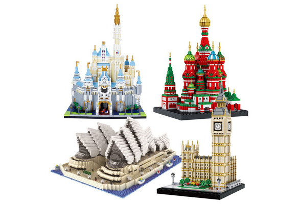 BALODY Architecture US Capitol DIY Diamond Mini Building Nano Blocks Bricks Toys 