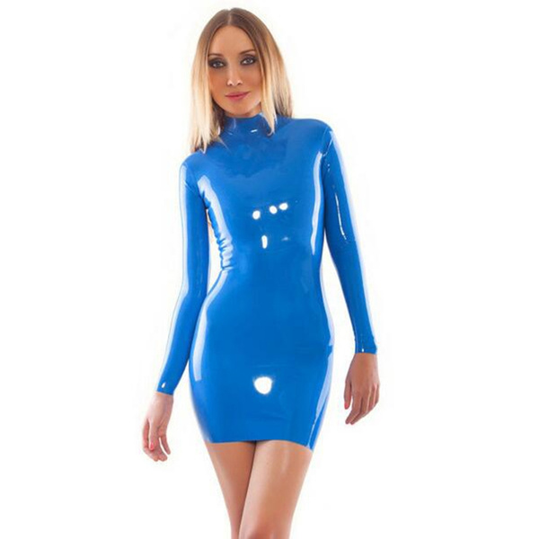 latex dress mini