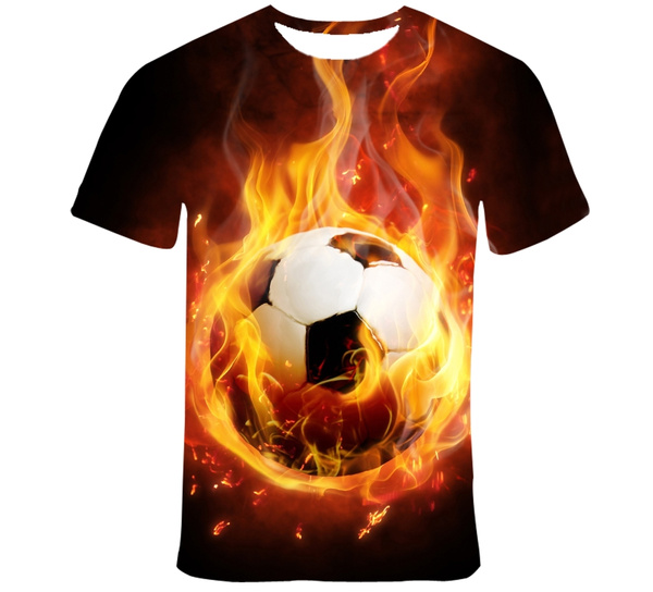 football shirt on fire