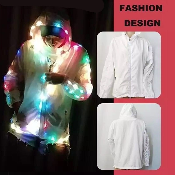 Waterproof led sale glowing jacket