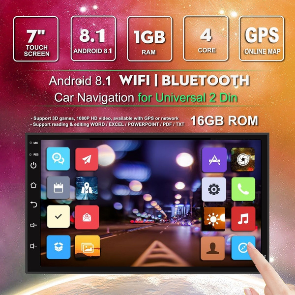 Kaufe Autoradio 2 Din 7 Zoll Multimedia Video Player Bluetooth GPS MAP  Universal Auto Stereo MP5 Player