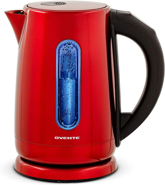 Ovente Portable Electric Hot Water Kettle 1.7 Liter Stainless