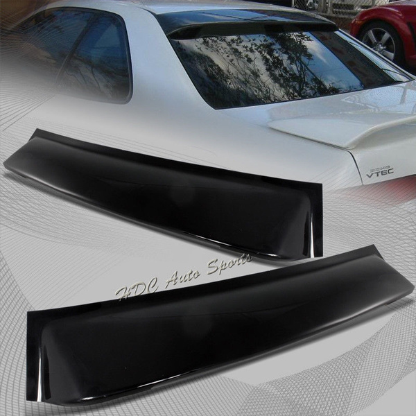 For 1997-2001 Honda Prelude Black Acrylic Rear Window Roof Visor