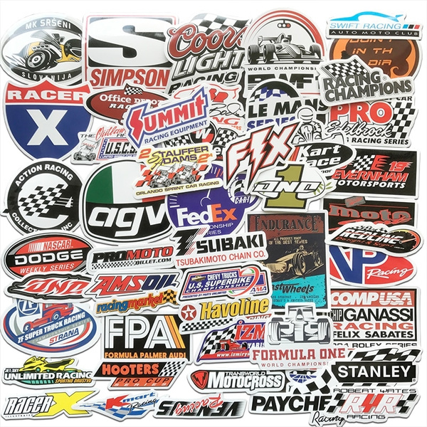 importeren Voorwoord etiket 30/50 Pcs F1 Racing Car Stickers for DIY Car Styling Sticker Motocross  Racing Helmet Skateboard Luggage Laptop Formula One Decal | Wish