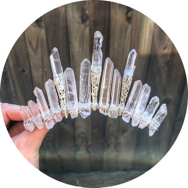 Quartz crystal tiara Clearance
