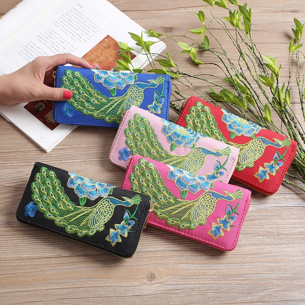 peacock wallet