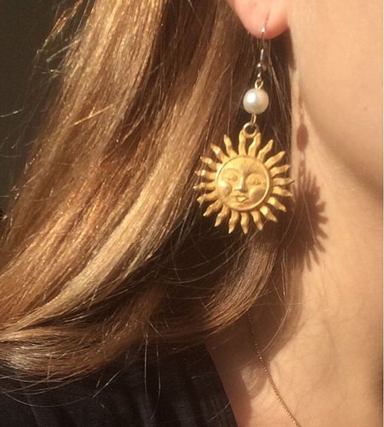 sun earrings dangle