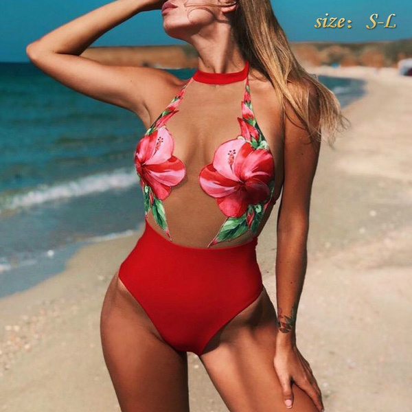 flower bathing suit