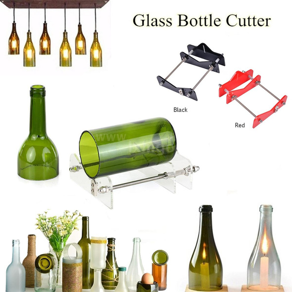 Glass Bottle Cutter Acrylic DIY Bottle Cutting Tool with Sandpaper for Wine  Beer Bottles Mason Jars