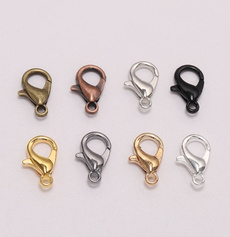 Necklace, braceletendconnector, lobsterclaspshook, Metal