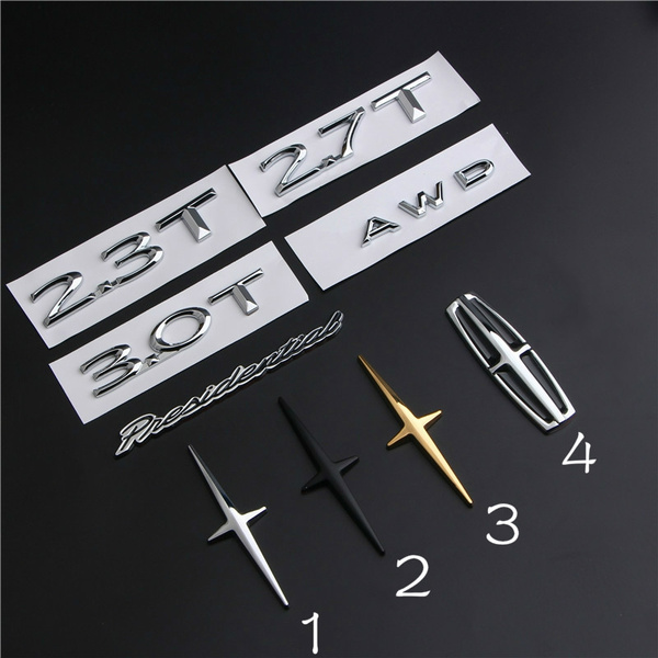For Lincoln Car Auto Metal Emblem Sticker Rear Badge Side Decal Logo Styling