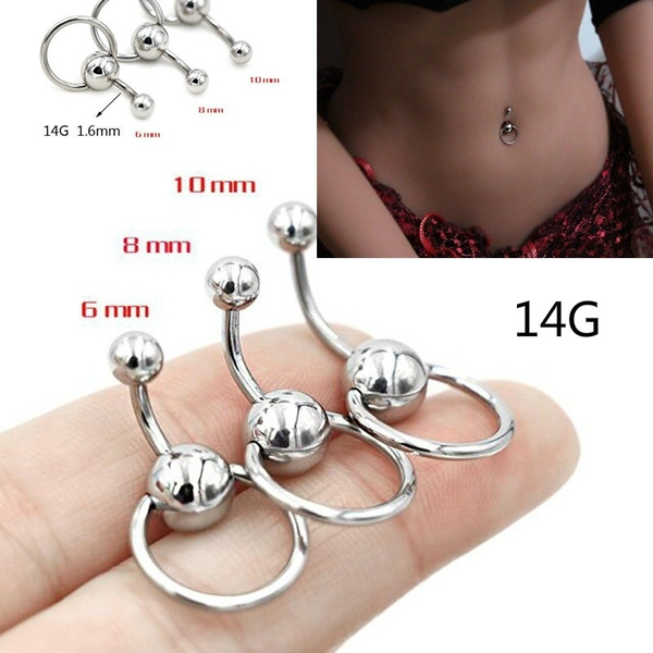 tung gardin ballet 1 Piece 14G Surgical Stainless Steel Sexy Navel Rings Silver Ball Sexy  Belly Button Ring Body Piercing Jewelry（6mm-10mm） | Wish