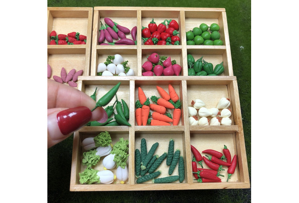 Miniature vegetables deals dollhouse