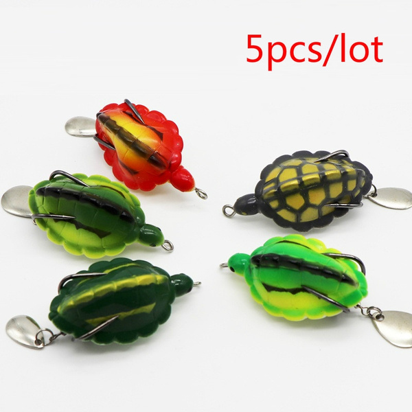 5.5cm 12g Artificial Shiny Turtle Tortoise Soft Fishing Lures With Hooks  Sinking Black Fish Crank Strong Bait Fishing Tackle New