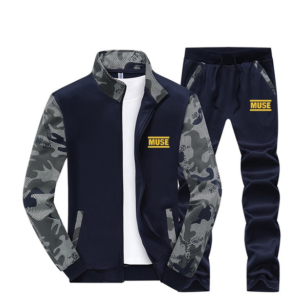 West Louis™ Spring Camouflage Hooded Tracksuit