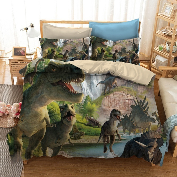 3d Century Dinosaur Printed Bedding Set, Dinosaur Duvet Cover Set