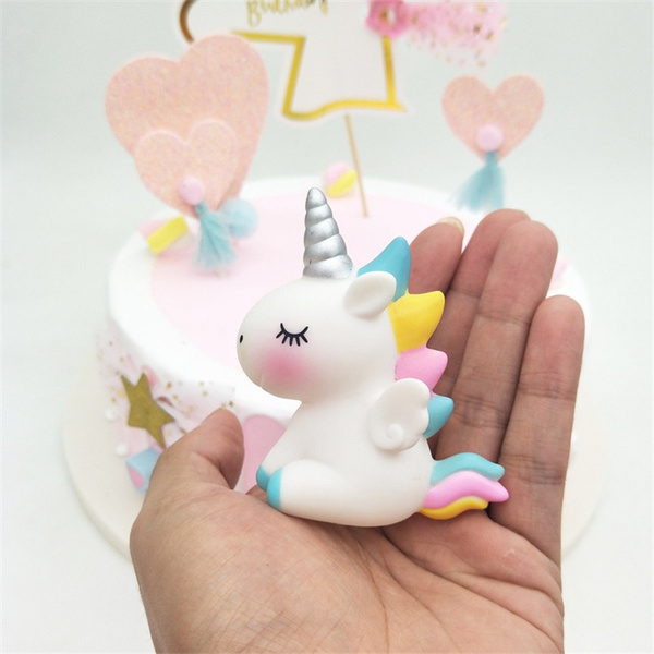 Unicorn Cake Topper Handmade Party Cake Decoration Supplies - Temu