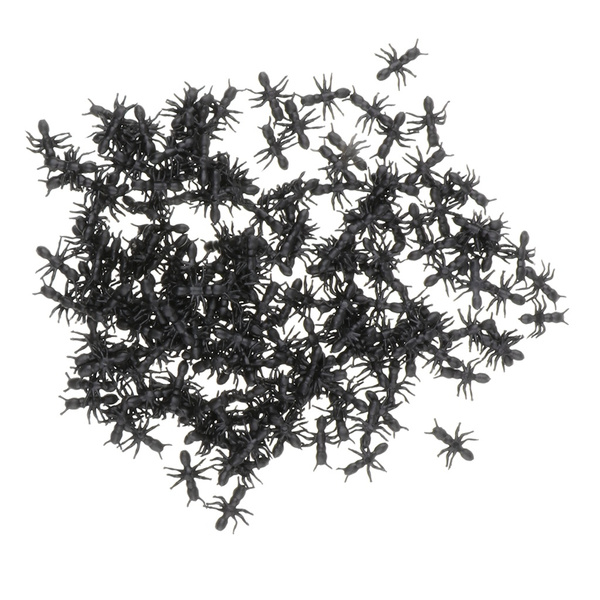 200 Stück Kunststoff Ameisen Simulation Modell Figuren Lernspielzeug schwarz 