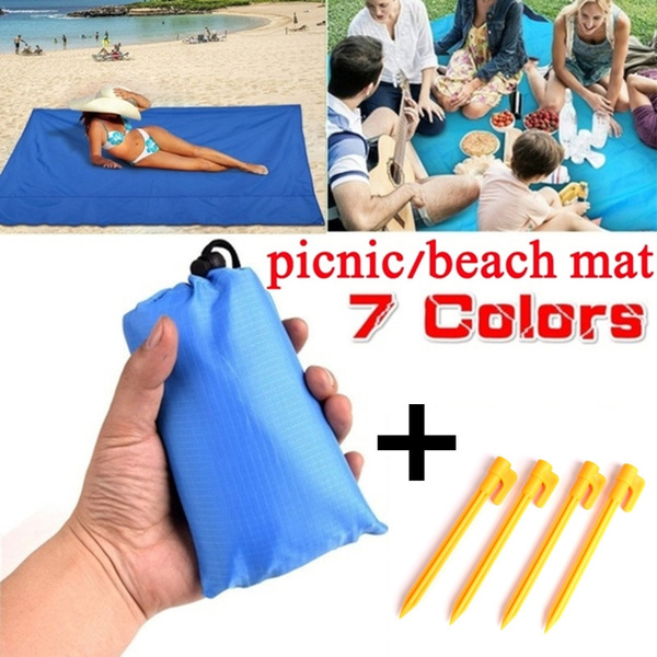 Waterproof Foldable Outdoor Picnic Camping Pocket Blanket Beach Mat Pad US STOCK 