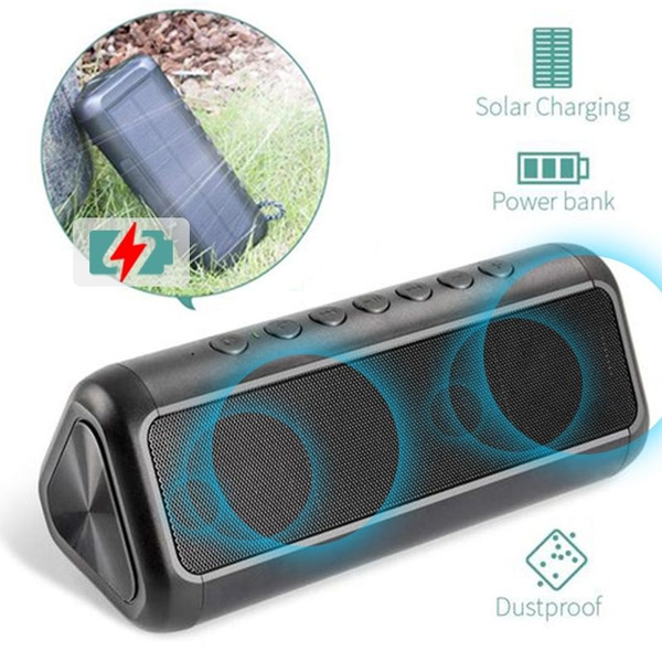 Solar Bluetooth Speaker with 5000mAh 
