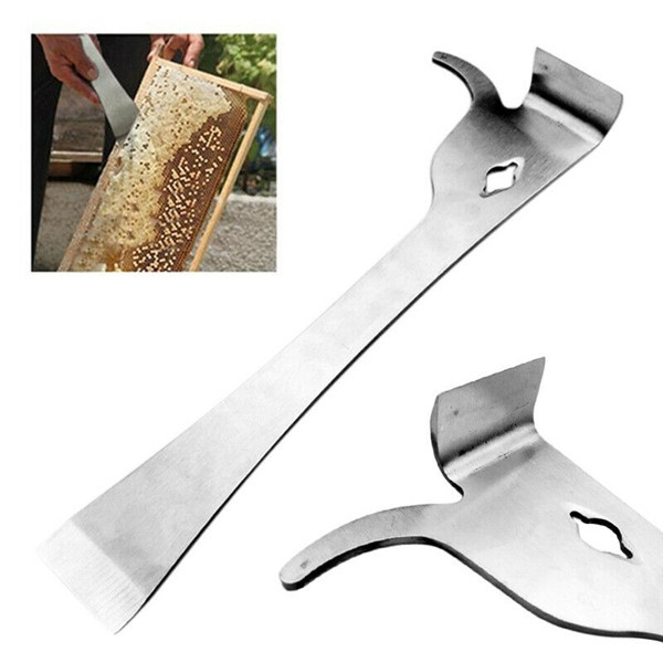 Stainless Steel Bee Hive Claw Scraper Beekeeping Tool Pry Equipment Yellow 
