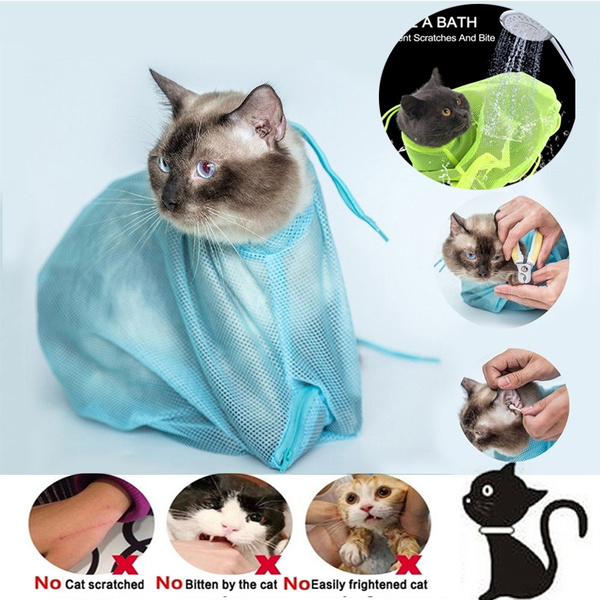Cat Grooming Bag Mesh Restraint Cat Bag Nail Trimming Pet Hospital Medical  Check Vet Tool Outdoor Cat Carrier Bag Health Care - AliExpress