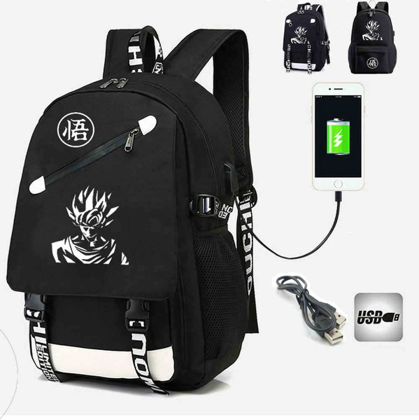 Dragon Ball Z Back to School Backpack Travel Outdoor Bags Goku Saiyan  Luminous