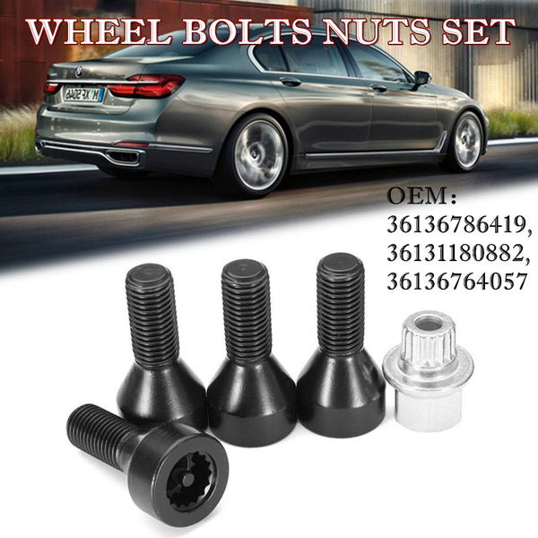 NEW 36136786419 LOCKING SECURITY WHEEL BOLTS NUTS SET FOR BMW E46 E87 E90 E60 
