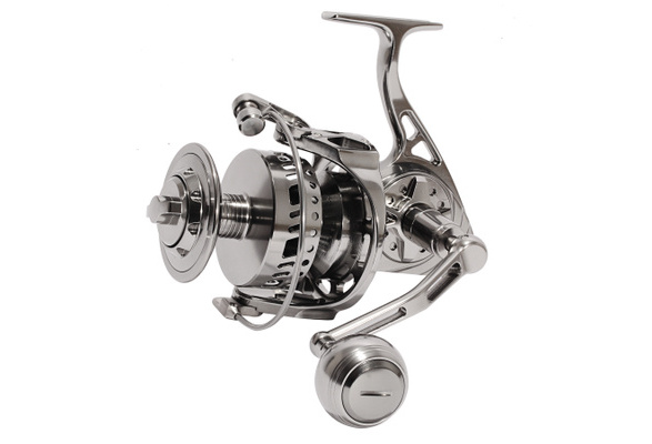 LARGE CNC MACHINED FULL METAL SALTWATER SPINNING FISHING REEL 35KG/77LBS  DRAG SIZE 7000 LONG CASTING BIG GAME BOAT OFFSHORE SURF FISHING