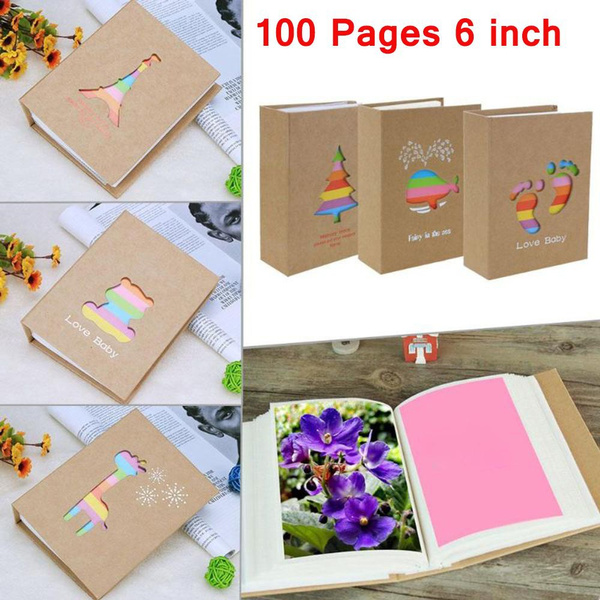 100 Pockets 6 Inch Photo Album Picture Storage Frame for Kids