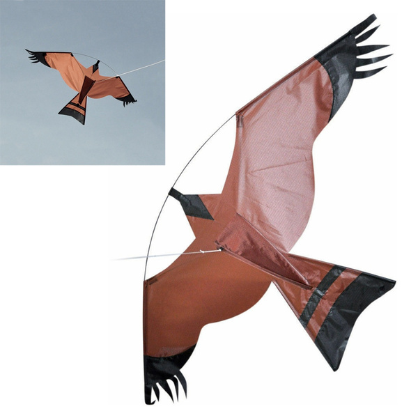 Hawk Kite.Bird Scarer .Protect Farmers Crops.Comes With A Free Line Rig. 