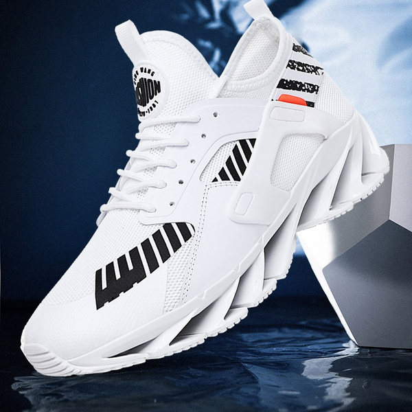 Mens Running Shoes Fashion Casual Sneakers Breathable Mesh Slip on