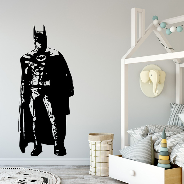 Batman Wall Stickers For Kids Room Decoration Home Decor Vinyl Art Decals Wish - Batman Home Decor