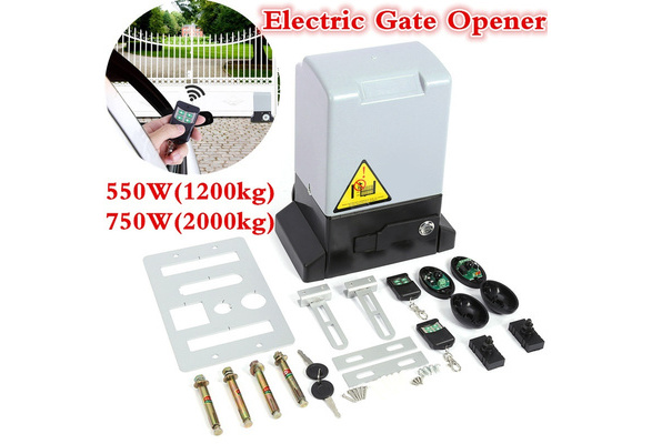 1200kg 750W Automatic Electric Sliding Gate Door Opener Kit with Remote Control