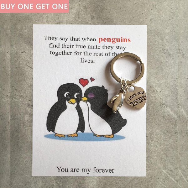Penguin I Love You To The Moon And Back Boyfriend Gifts Gifts For Men Husband Gifts Gifts For Him Wish