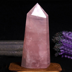 pink, cylinder, quartz, art