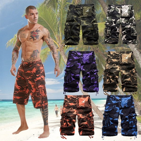 Baggy camo store cargo shorts