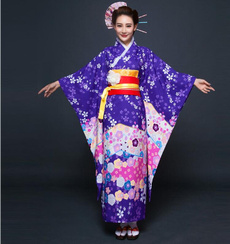 nipponmaikodres, Cosplay, purplefloralkimono, kimono