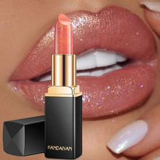 Professional Lips Makeup Waterproof Long Lasting Pigment Nude Pink Mermaid Shimmer Lipstick Luxury Makeup