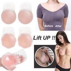  6.5CM 10CM Womens Self-Adhesive Lift Silicone Bra Reusable Strapless Invisible Push Up Bras