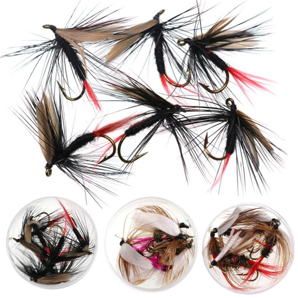 6Pcs/Box Dry Flies for Trout Fishing Flies Coachman Fishing Fly