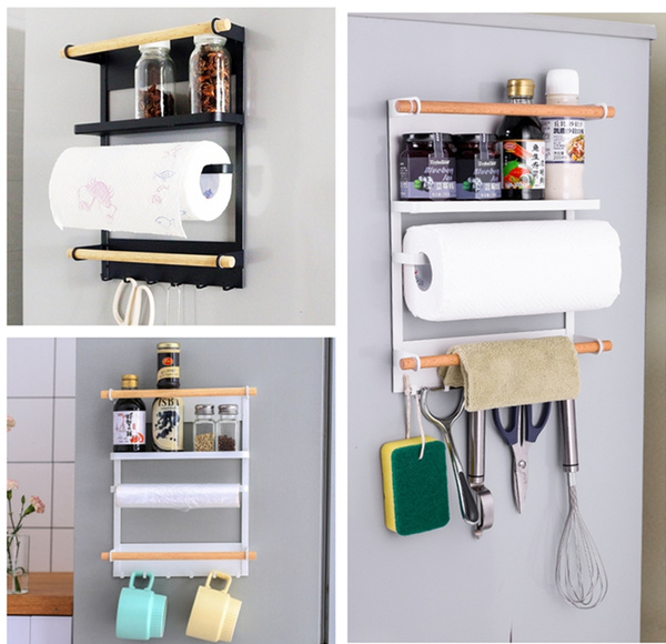 Magnetic refrigerator storage online rack