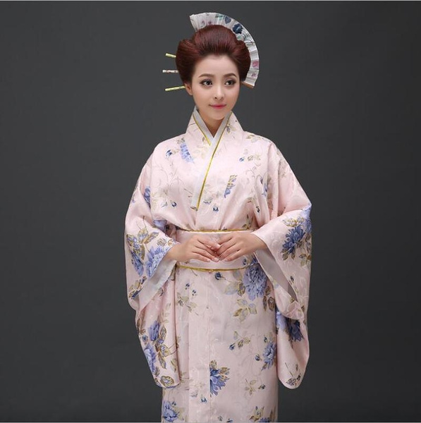 vida Glorioso solicitud Women Japanese Traditional Costume Female Flower Japanese Kimono Dress for  Stage Cosplay Ladies Yukata Costume Kimono Feminino | Wish