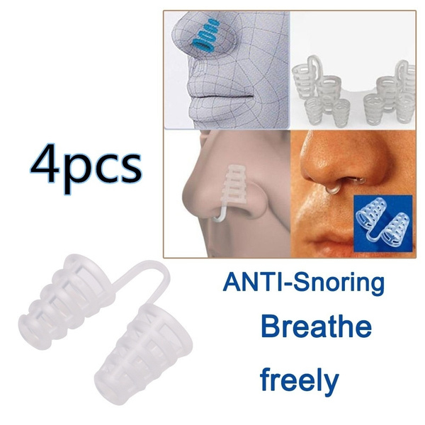 4PCS STOP SNORING CONES BREATHE EASY CONGESTION AID ANTI SNORE NASAL DILATOR 