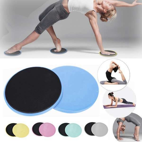 2pcs Gliding Discs Fitness Core Sliders Dual Sided Core Gliding Discs Gym  Home Abdominal & Total Body Workout Equipment