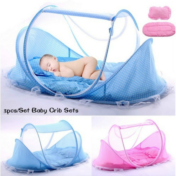 Ensembles De Lit De Bebe Type De Pliage Portable Coussin Pour Bebe Confortable Avec Moustiquaire Scellee Moustiquaire Pour Bebe Literie Pour Bebe Newset Wish