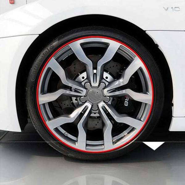 9 Colors Car Wheel Hub Rim Edge Protector Ring Tire Guard Sticker Line ...