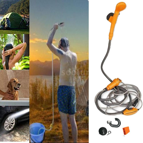 Camping Shower 12V Electric Outdoor Shower Kit For Travel Car Washing